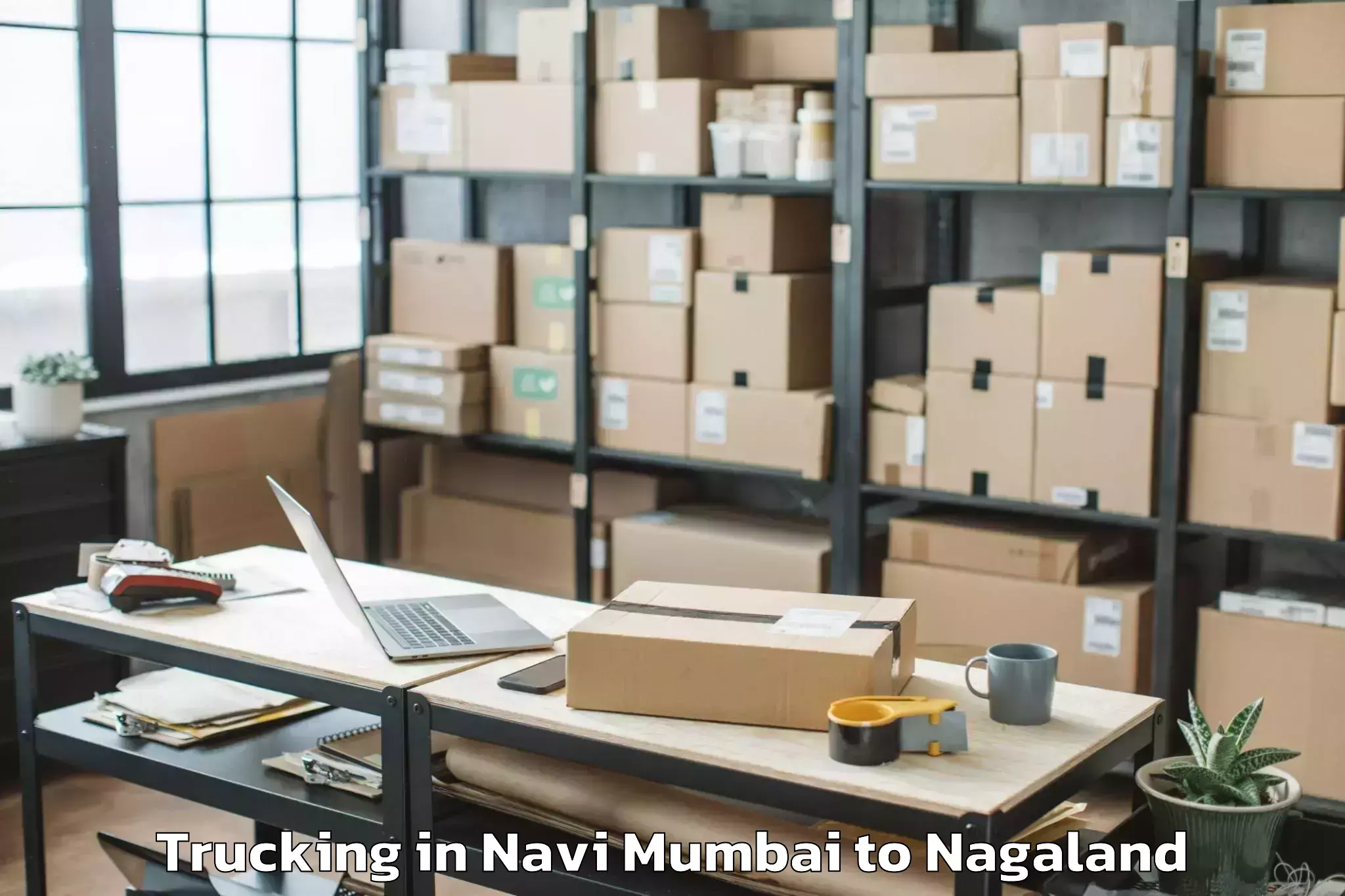 Hassle-Free Navi Mumbai to Chizami Trucking